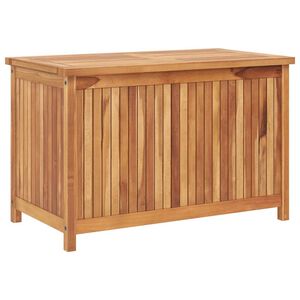 vidaXL Baule da Giardino 90x50x58 cm in Legno Massello di Teak