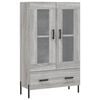 vidaXL Credenza Grigio Sonoma 69,5x31x115 cm in Legno Multistrato