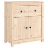 vidaXL Credenza 70x35x80 cm in Legno Massello di Pino