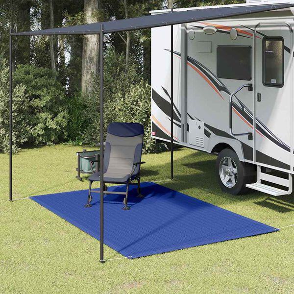 vidaXL Tappeto da Tenda 250x300 cm Blu