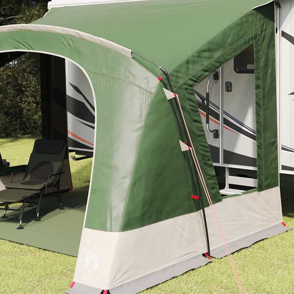 vidaXL Tenda per Caravan con tetto Verde 410 x 275 x 245 cm