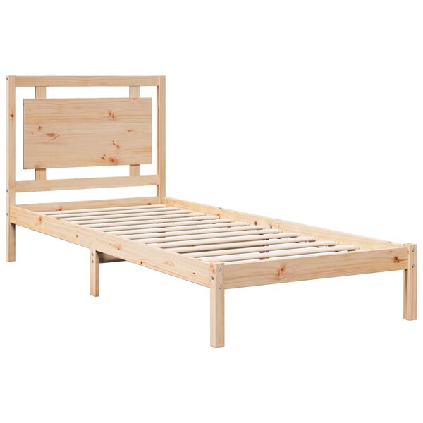vidaXL Giroletto Extra Lungo senza Materasso 100x210 cm Legno Massello