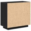 vidaXL Credenza Rovere Nero 80 x 40 x 75 cm Legno multistrato