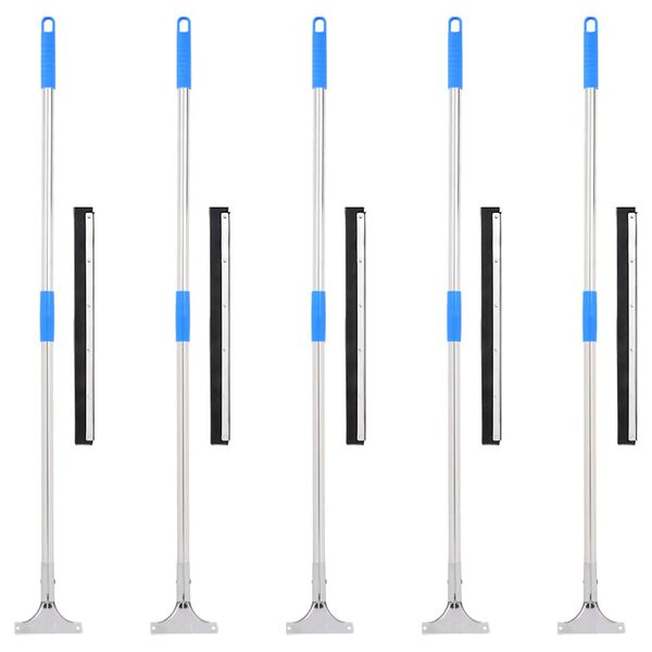 vidaXL Tergipavimento 5 pz 45,5x119,5 cm in Acciaio e Gomma