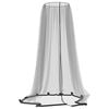 vidaXL Zanzariera per Ombrellone 220 Rete Nera &Phi;330x250 cm