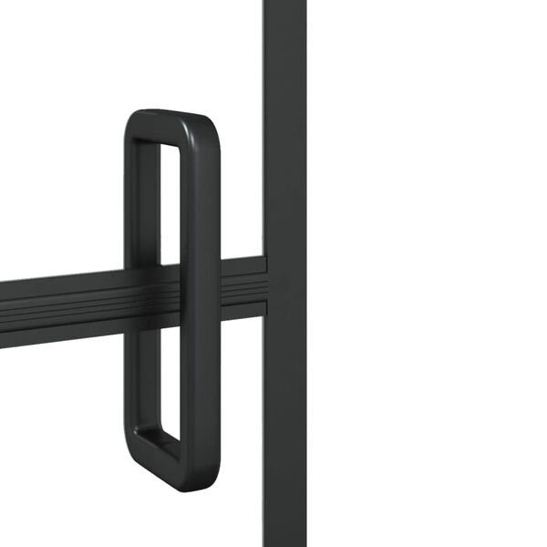 vidaXL Pannello per Box Doccia in ESG 100x140 cm Nero