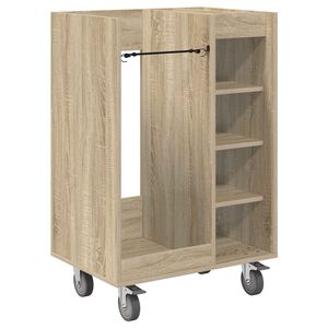 vidaXL Armadio per Golf con ruota Rovere Sonoma 65 x 45 x 98 cm