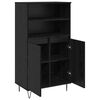 vidaXL Credenza Nero 60 x 36 x 110 cm Legno multistrato