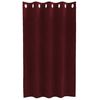vidaXL Tende con tende 2 pcs Rosso vino 140 x 140 cm Velluto