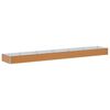 vidaXL Letto rialzato da giardino Marrone Chiaro 582 x 100 x 36 cm