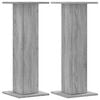 vidaXL Supporti per Piante 2 pz Grigio Sonoma 30x30x80cm in Truciolato