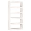 vidaXL Libreria/Divisorio Bianco 80x30x167,4 cm Legno Massello di Pino