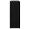 vidaXL Credenza Rovere Nero 69,5 x 34 x 90 cm Legno multistrato