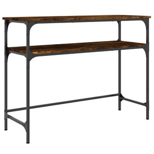 vidaXL Tavolino Consolle Rovere Fumo 100x35,5x75cm Legno Multistrato