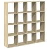 vidaXL Libreria Rovere Sonoma 137,5x29x137,5 cm in Legno Multistrato
