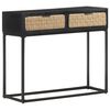 vidaXL Tavolo Consolle 90x35x76 cm in Legno Massello di Mango