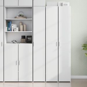 vidaXL Credenza Bianca 30x42,5x185 cm in Legno Ingegnerizzato