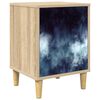 vidaXL Armadio da Notte RAALTE Rovere Sonoma 36 x 33 x 50 cm