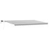 vidaXL Tenda Retrattile Manuale con LED Antracite/ Bianco 500x300 cm