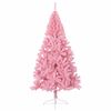 vidaXL Albero di Natale Artificiale a Metà con Supporto Rosa 180cm PVC