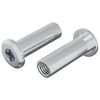 vidaXL Dado a bloccaggio 2 pcs Argento M6 x 25 mm Acciaio