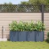 vidaXL Vaso da giardino 4 pcs Grigio 160 x 40 x 52 cm Plastica