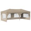 vidaXL Tenda per feste a pop-up 575 x 288 x 245 cm Crema