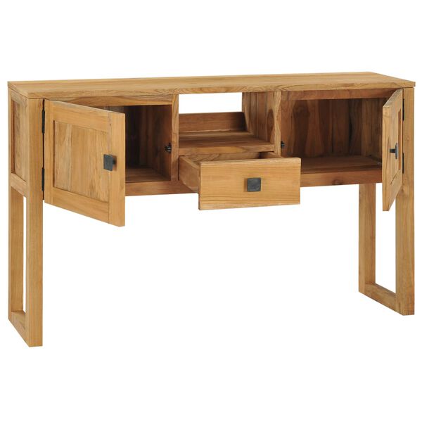 vidaXL Tavolo Consolle 120x32x75 cm in Legno Massello di Teak