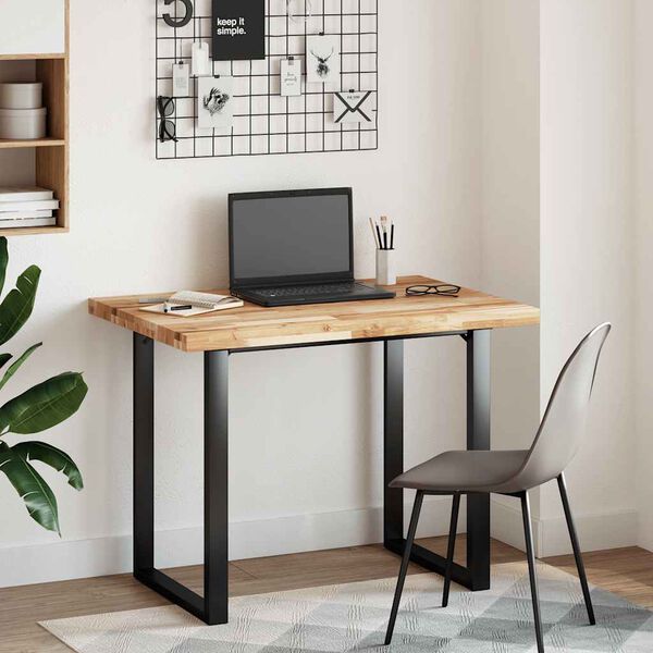 vidaXL Piano Scrivania a Olio 120x70x4 cm Legno Massello Acacia