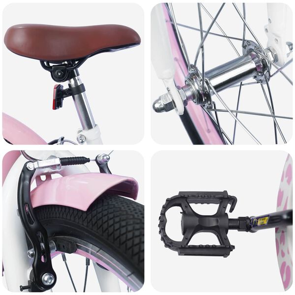 vidaXL Bicicletta per Bambini 18 Pollici per bambini dai 5 ai 7 anni