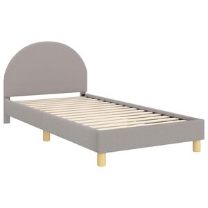 vidaXL Struttura letto bambini con testata Grigio chiaro 90 x 200 cm