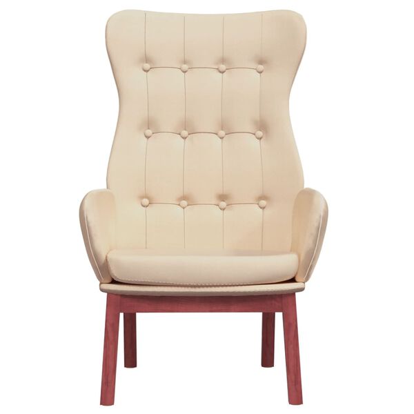 vidaXL Sedia Relax Crema in Tessuto