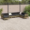 vidaXL Set Divani da Giardino 8pz con Cuscini Legno Impregnato di Pino