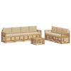 vidaXL Set divani Legno di Acacia Massello