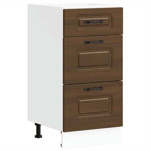 vidaXL Base da Cucina Kalmar Rovere Marrone in Legno Multistrato