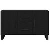 vidaXL Credenza Rovere nero 100 x 36 x 60 cm Legno multistrato