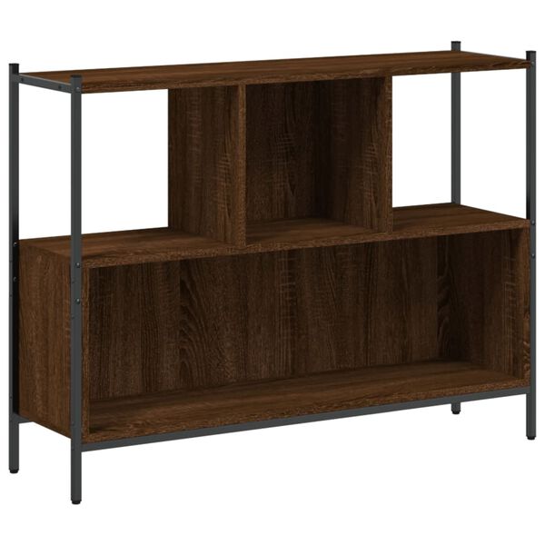 vidaXL Libreria Rovere Marrone 102x28x77,5 cm in Legno Multistrato