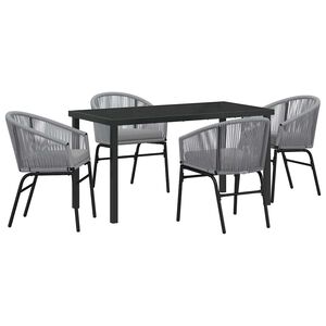 vidaXL Set da Pranzo per Giardino 5 pcs Antracite