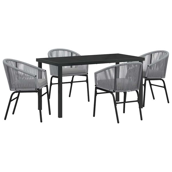 vidaXL Set da Pranzo per Giardino 5 pcs Antracite