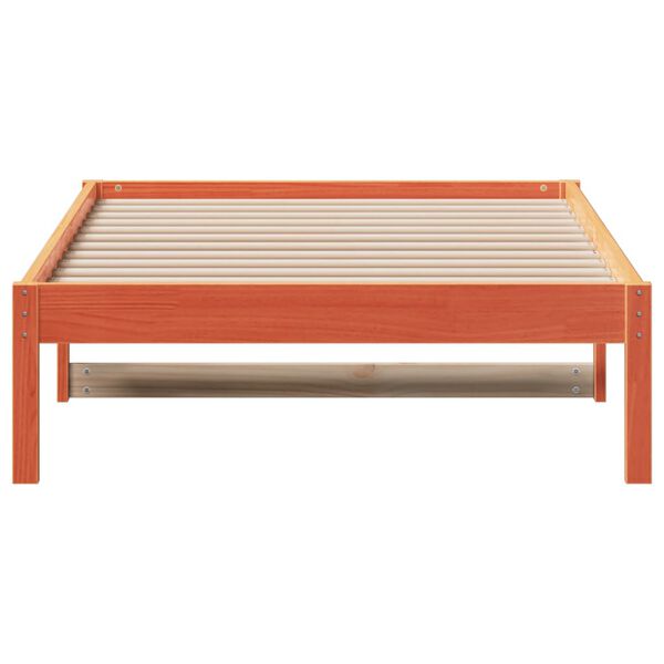 vidaXL Dormeuse senza Materasso Marrone Cera 80x200 cm Legno di Pino
