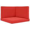 vidaXL Cuscino per divano da esterno Poliestere Rosso 80 x 80 x 8 cm