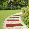 vidaXL Pietra da Passo 6 pcs Rosso 60,5 x 25 x 2 cm Gomma
