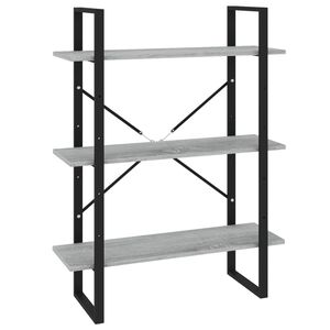 vidaXL Libreria Grigio Sonoma 80x30x105 cm in Legno Multistrato