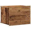 vidaXL Comodini a Muro 2 pz Legno Antico 40x32x30 cm
