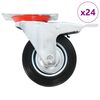 vidaXL Ruote Girevoli 24 pz 100 mm