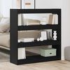 vidaXL Armadio per Libri Rovere Nero 100 x 30 x 103 cm