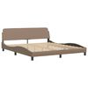 vidaXL Letto con Materasso Dover Cappuccino 180x200cm Similpelle