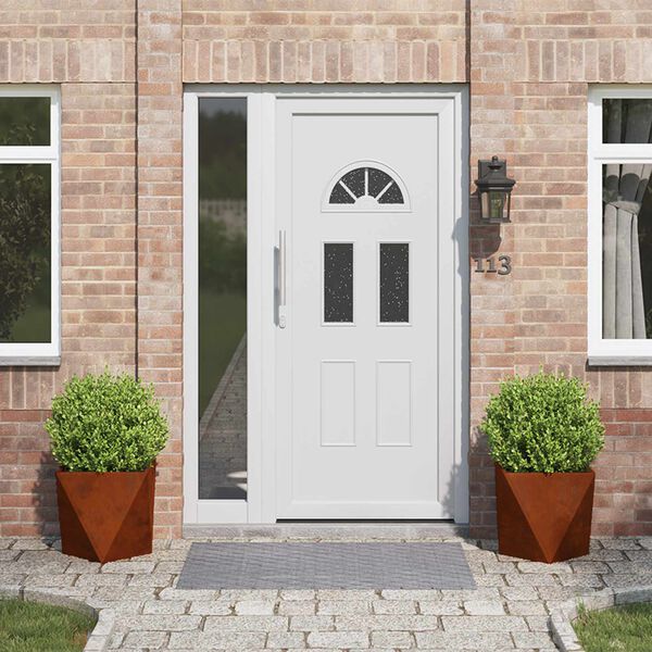 vidaXL Fioriera 2 pcs Ruggine 40 x 40 x 40 cm