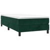 vidaXL Struttura Letto a Rete a Molle Verde Scuro 90x190 cm in Velluto