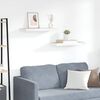 vidaXL Scaffali a Parete 2 pz Rovere e Bianco 60x23,5x3,8 cm in MDF